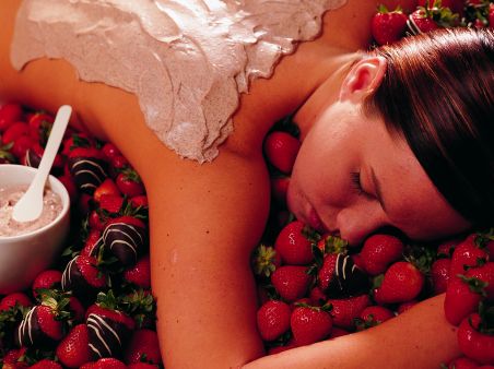 Ягодная МАСКА для тела клубника или ежевика